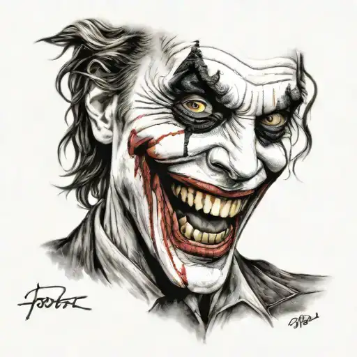The Joker Smile Realistic