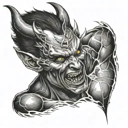 Devil Dark Male Chest