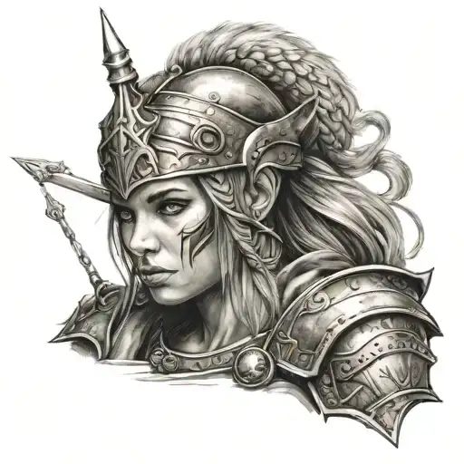 Beautiful Female Warrior