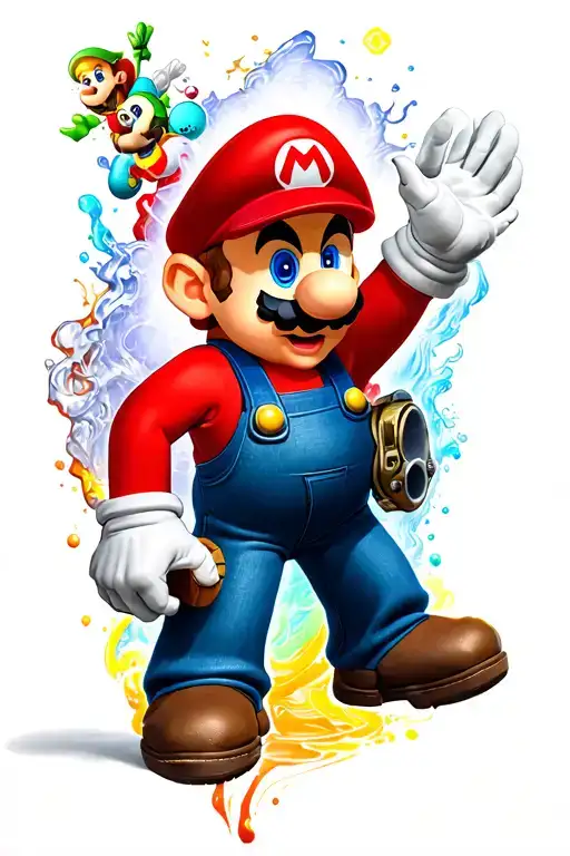 Super Mario With 5 Elements
