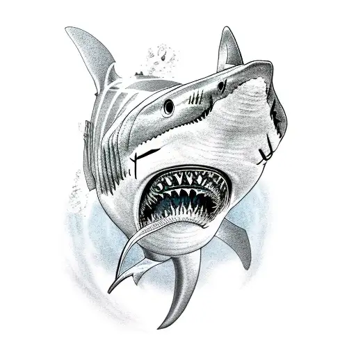 Shark Formed With Letters