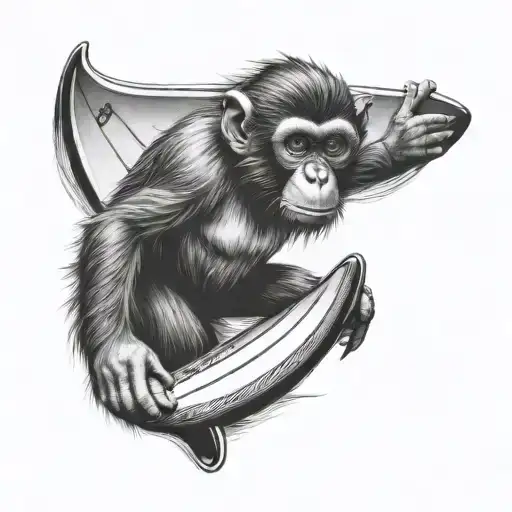 Monkey Surf Board