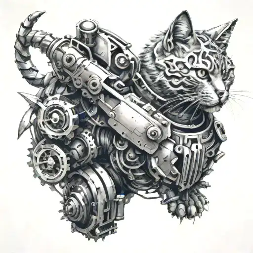 Mechanical Cat Warrior