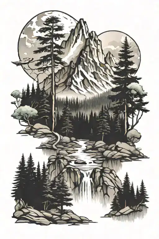 Forest Mountain Landscape