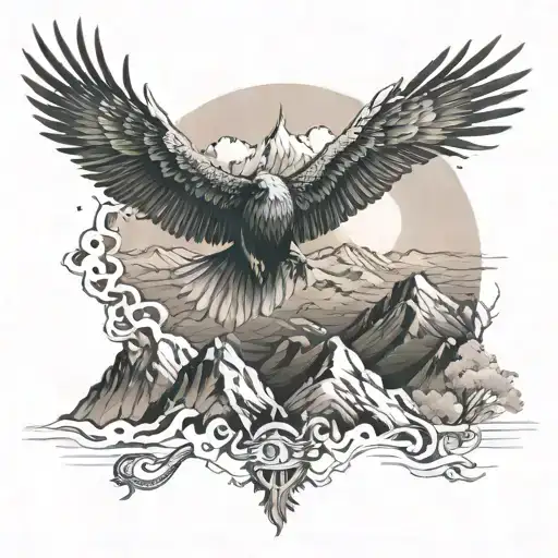 Adventure Mountains Perspective Change To Rising Phoenix Sunrise