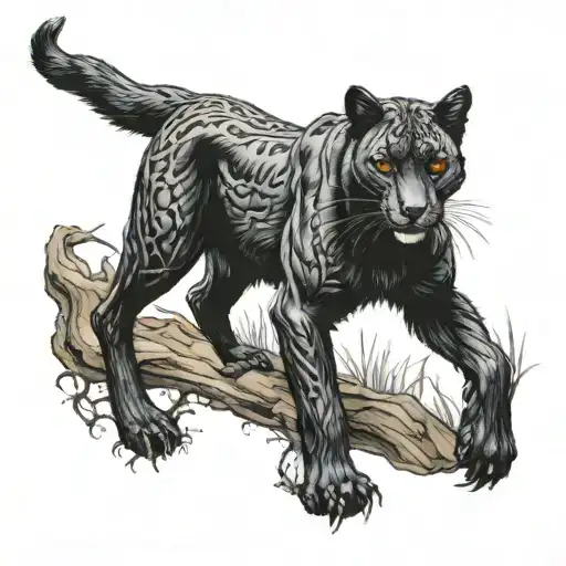 Fox Full Body Black Panther
