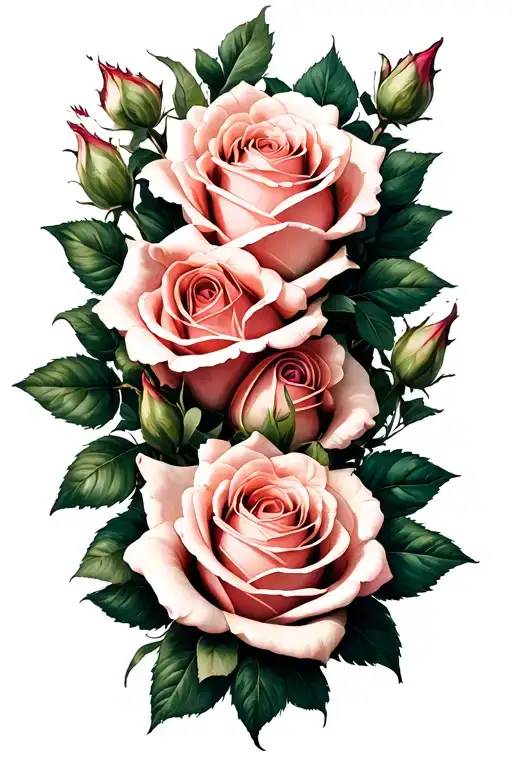 Boussole Est Roses Entwined