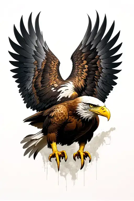 Eagle With Wings To Triceps