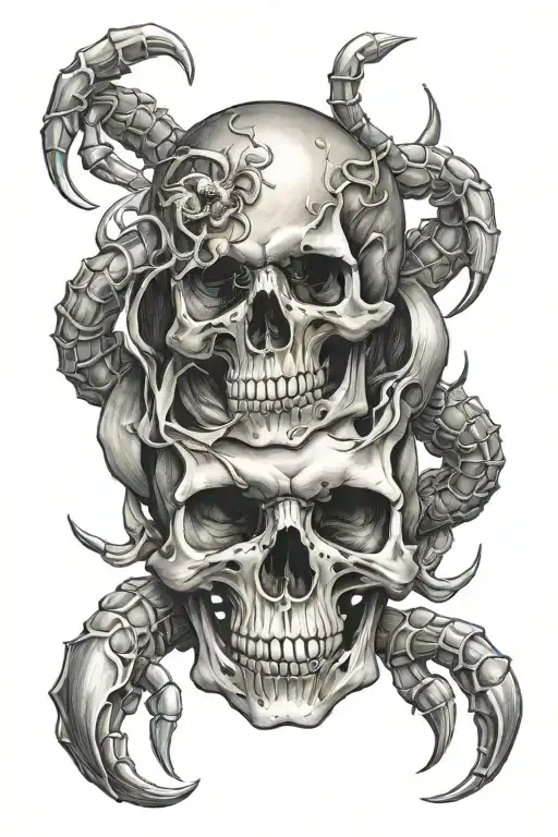 Skull And Scorpion