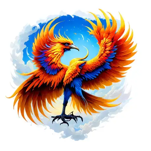 A Rising Phoenix Bird