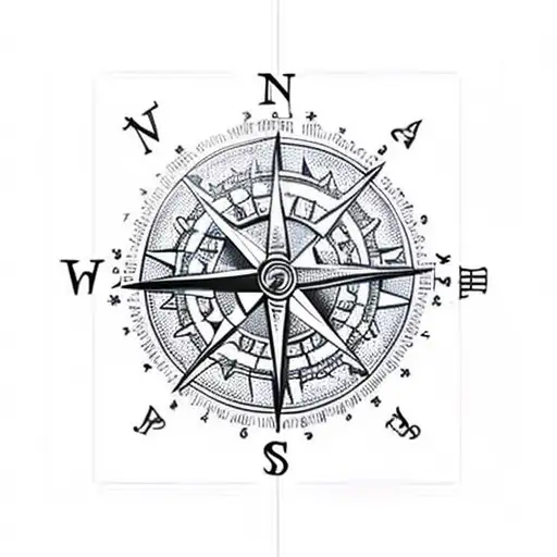 Nautical Compass Viking Violin