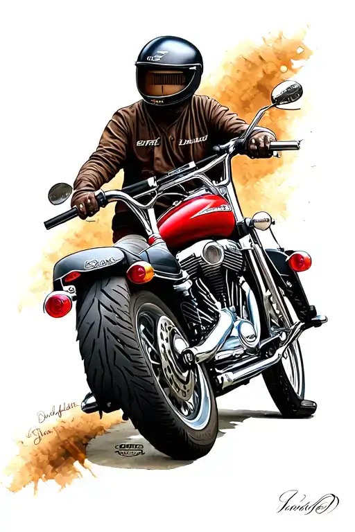 2001 Honda Shadow Ace 750 Stream In Background With Rifle