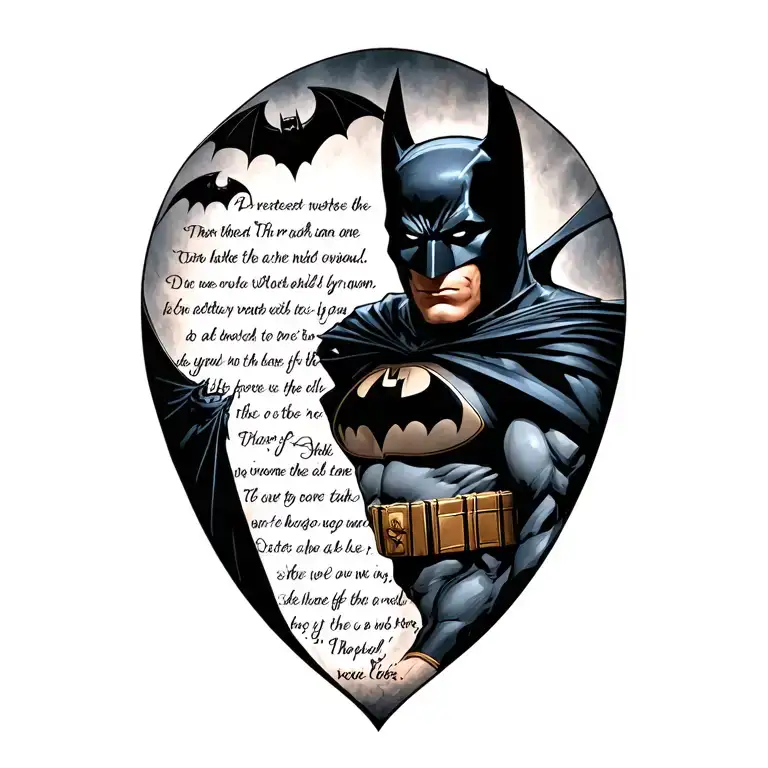 Bats And Batman With Bible Verse Written