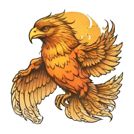 Texas Sunrise Rising Phoenix Bird