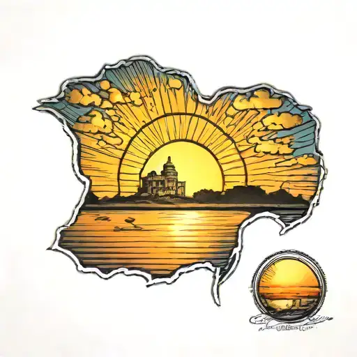 Austin Texas Sunrise Over Lake