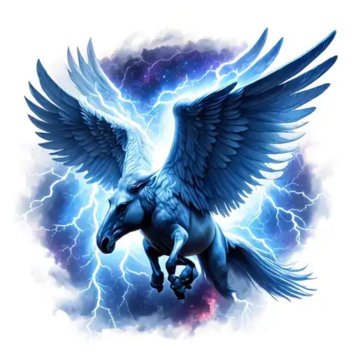 Pegasus Galaxy With Thunder Lightning