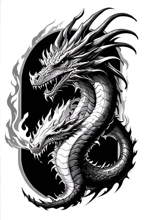 Battle Hardened Dragon Breathing Fire