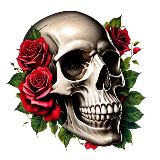 Skull And Roses