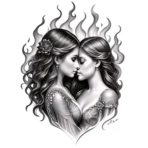 Eternal Flame And Mother Daughter