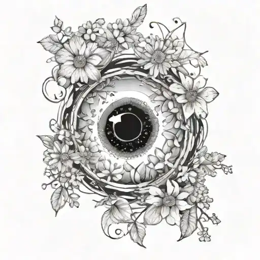 Black Hole Surrounded By Wildflowers