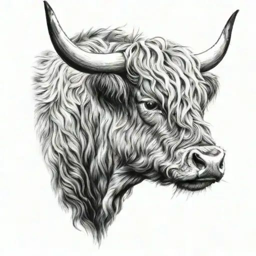 Highland Cow Head