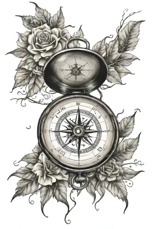 Compass Rose Not All Who Wander Are Lost