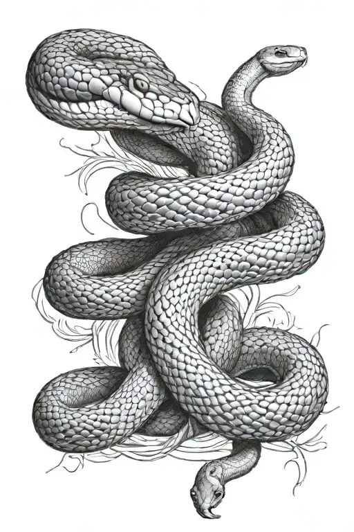 Snake Wrapped