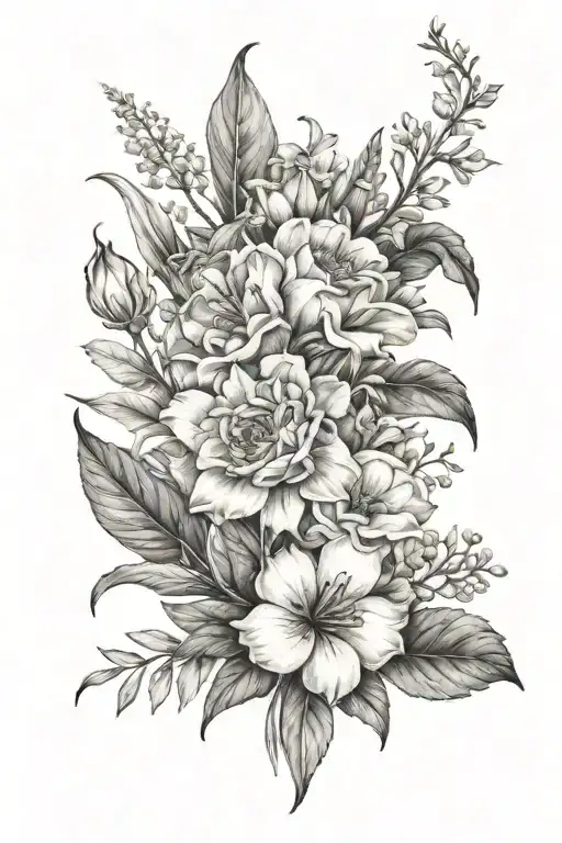 Birth Flower Bouquet