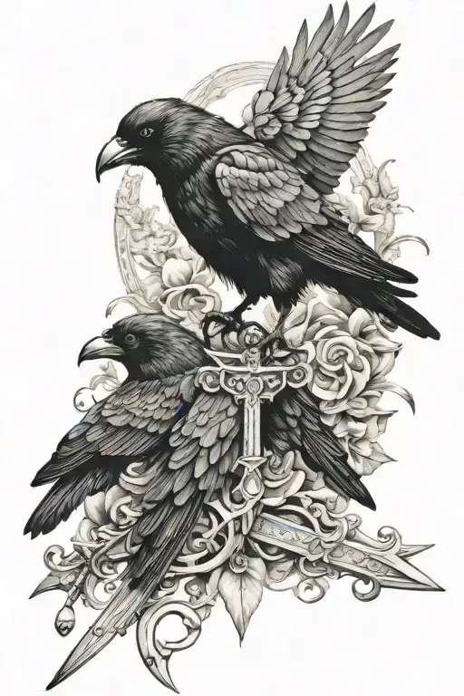 Crow Trifecta & Sword Surrounded