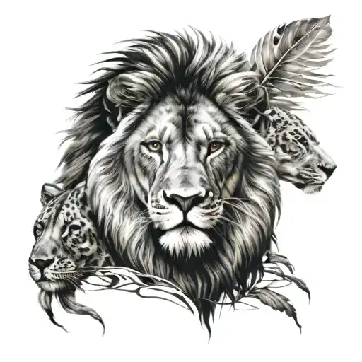 Indians And The Lion