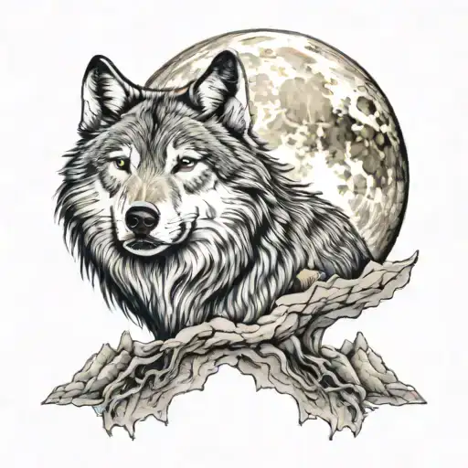 Moon And Wolf