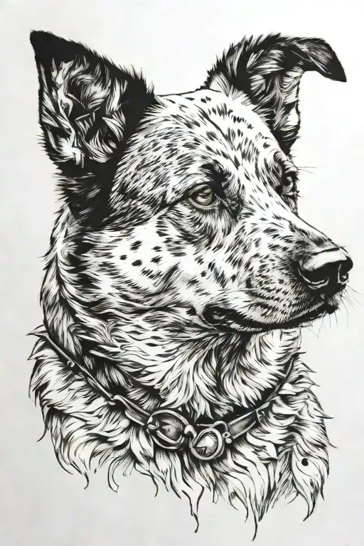 Cattle Dog Sitting
