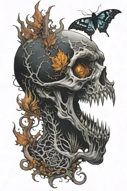 Spooky Colour Half Black