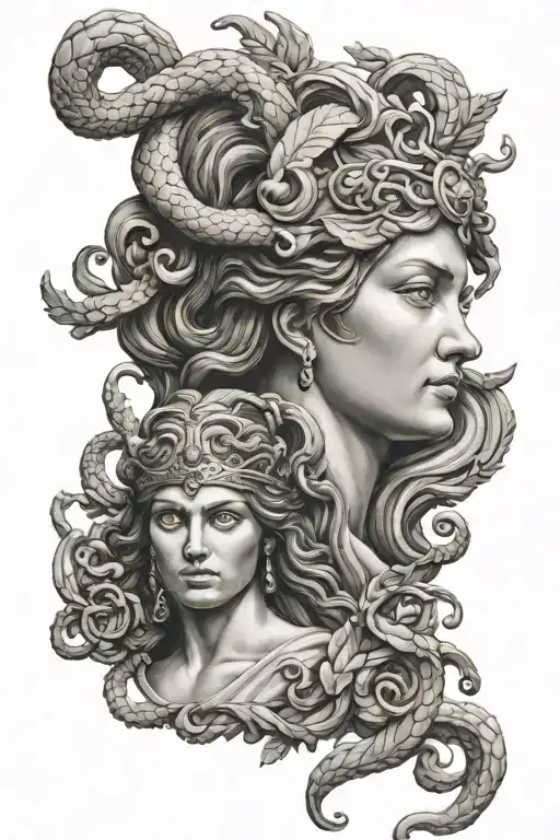Athena And Medusa