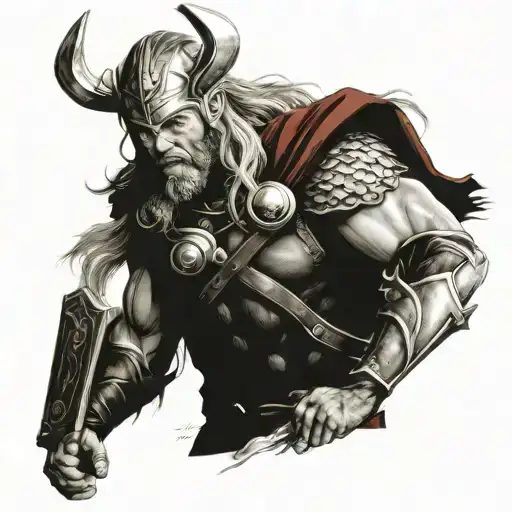 Norse Thor Realism Style