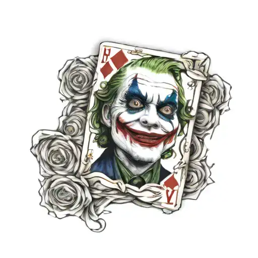 Joker Holding Real Madrid Card