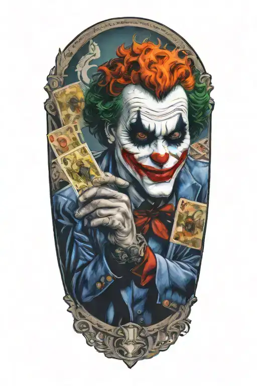 Joker Holding Real Madrid Card