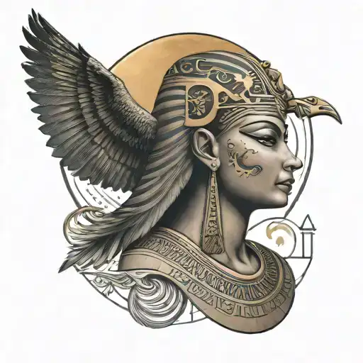 Egyptian Hieroglyphs Only Text About Love You To The Moon