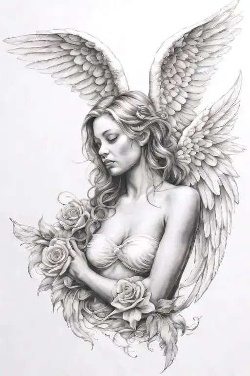 Ultra Realistic Love Angel In Dream Caused By The Flight
