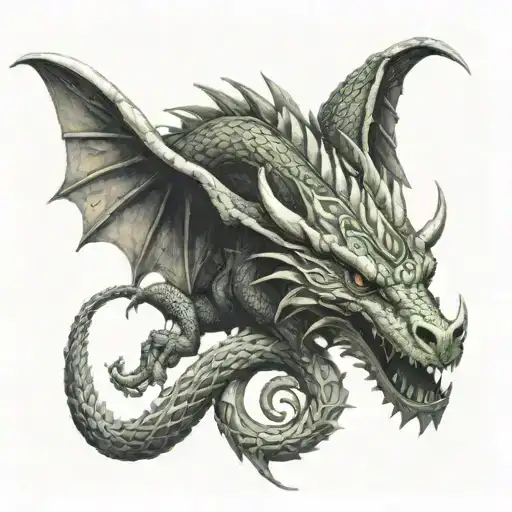 Celtic Dragon Sleeping