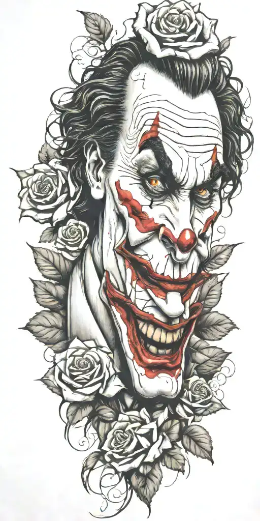 One Joker Face Real Madrid Roses Growing