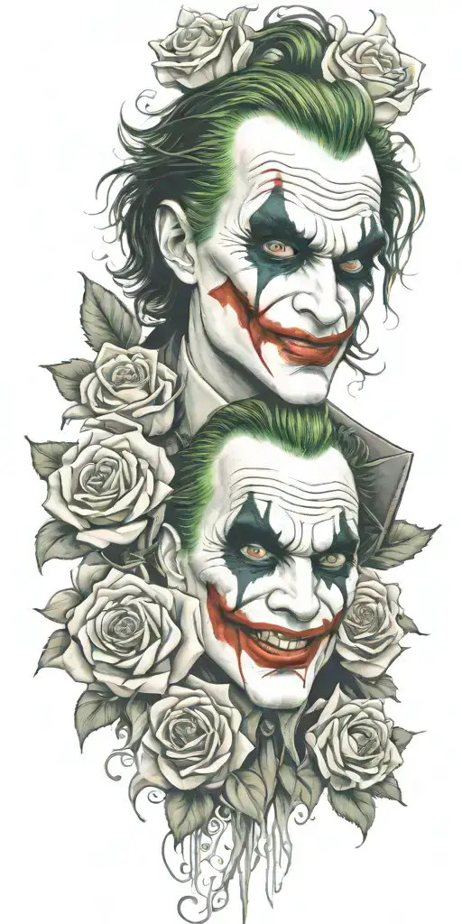 Sick Joker With Roses