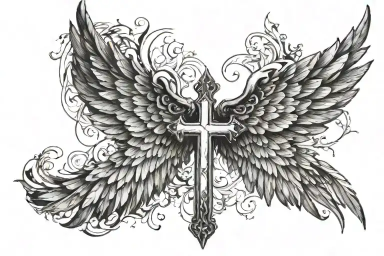 Wing With Cross