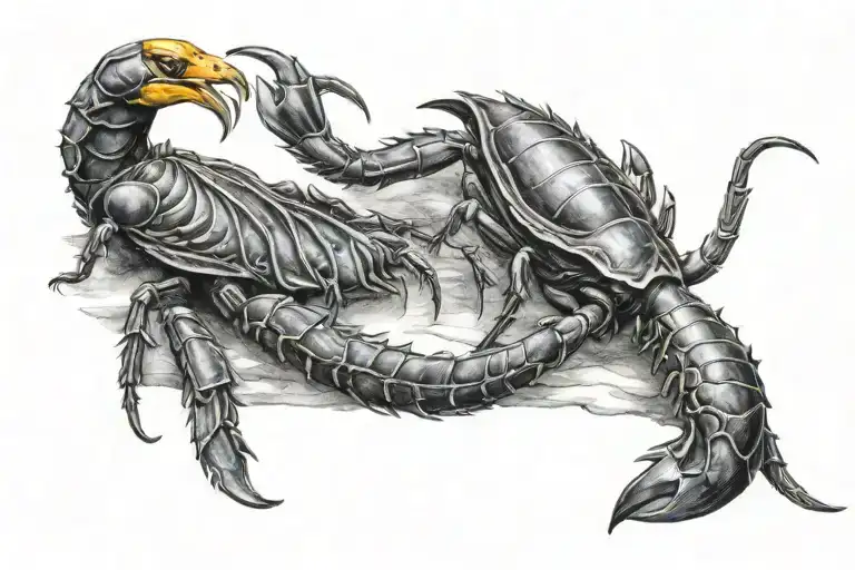 Scorpion And Crow