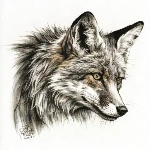 A Fox Captured By Hunters