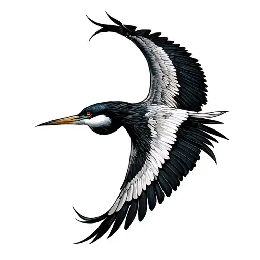 Create Just A Single Crane Wing Facing Downwards