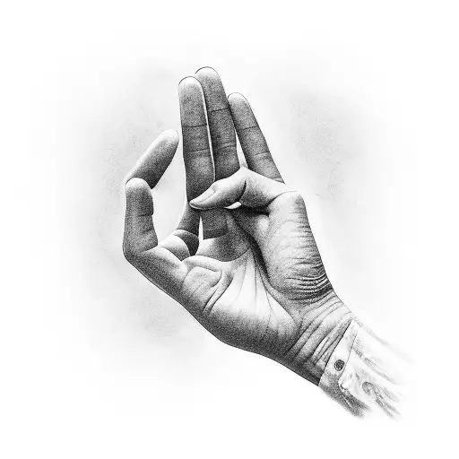 Hand Reaching The Surface Of The Water Anxiously