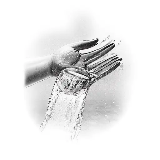 One Hand Getting Out The Water