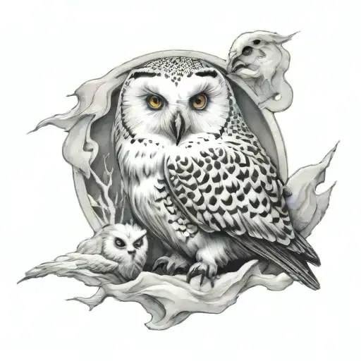 Snow Owl Harry Potter Deathly Hallows