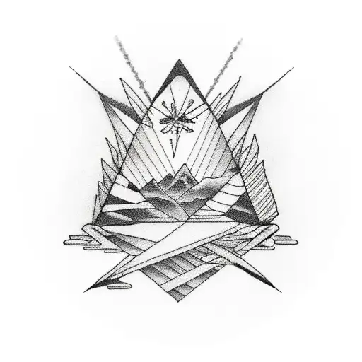 Dark 3 Tipis With Circulating Aura Around It And Cloudy Sky